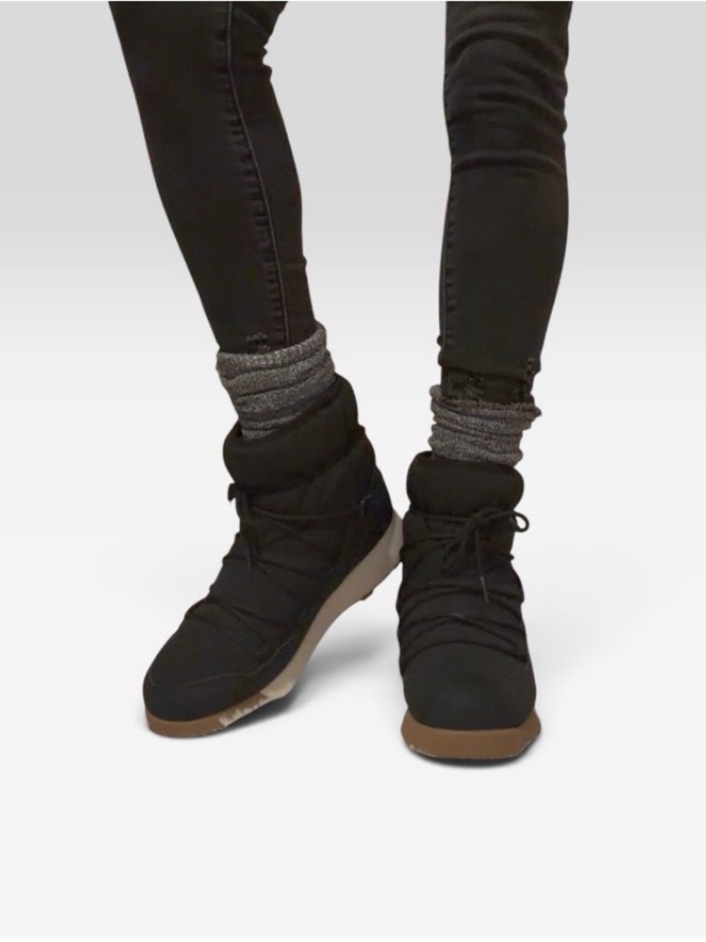 Target Black Winter Lace-Up Ankle Boots